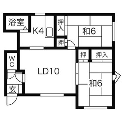 耕楽ハイツAの物件間取画像